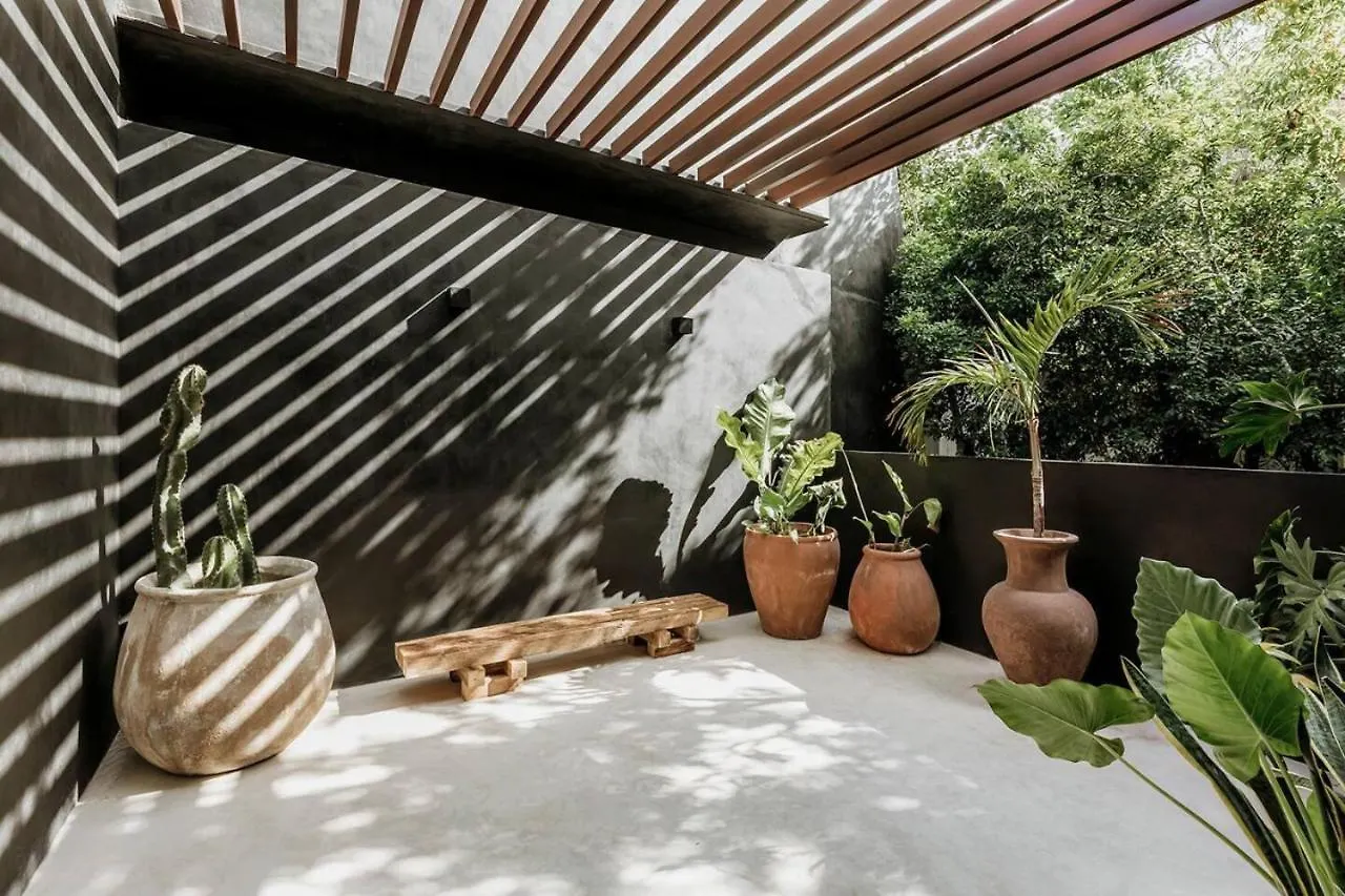 Mar Y Miel Noir Modern Lägenhet Tulum Mexiko